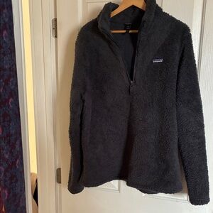 Patagonia Charcoal Black Fleece Quarter-Zip Pullover